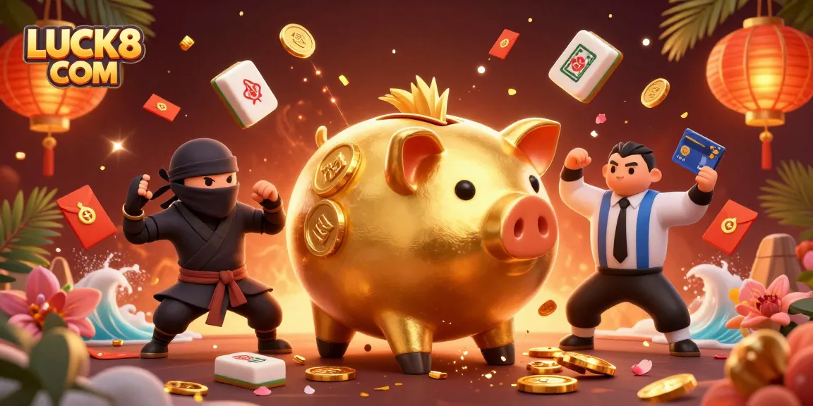Engage in thrilling gameplay at LUCK8 COM with dynamic characters and vibrant casino elements.