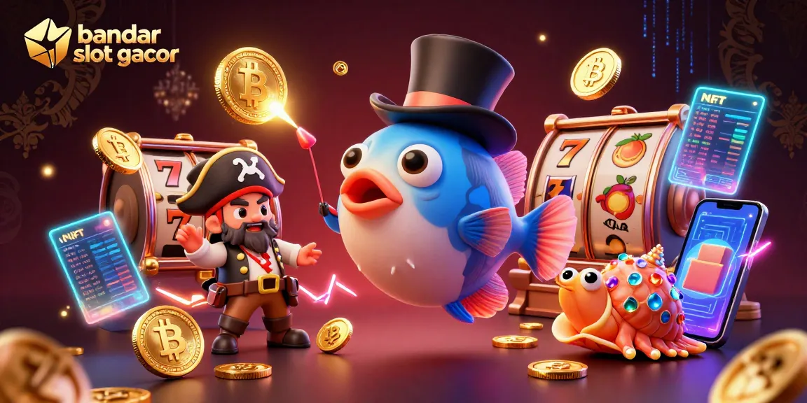 Menggairahkan pengalaman bandar slot gacor dengan ilustrasi karakter kreatif dalam permainan slot online.