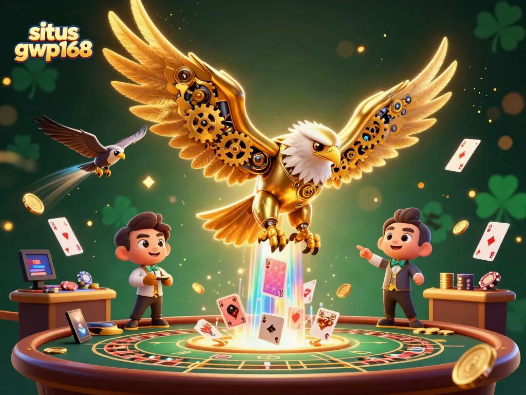 Permainan kasino langsung situs gwp168 dengan karakter kartun 3D yang unik.