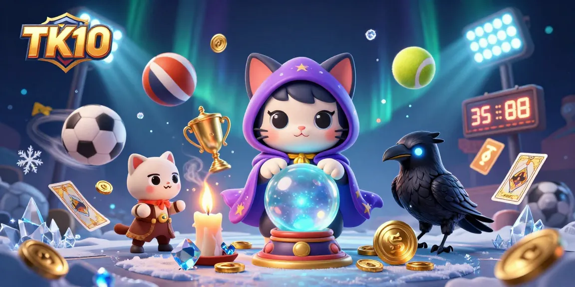 Win big with TK10's exciting online betting experience, illustrated with vibrant characters and dynamic elements.