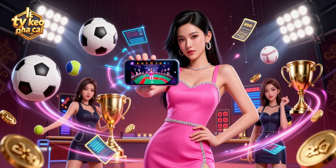 Engage with the latest ty le keo nha cai graphics, showcasing an Asian woman enjoying a live dealer game on her smartphone.