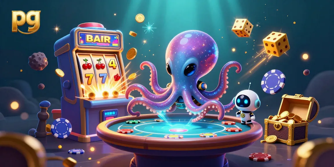 Experience epic wins in pg with a lively alien octopus at the poker table.