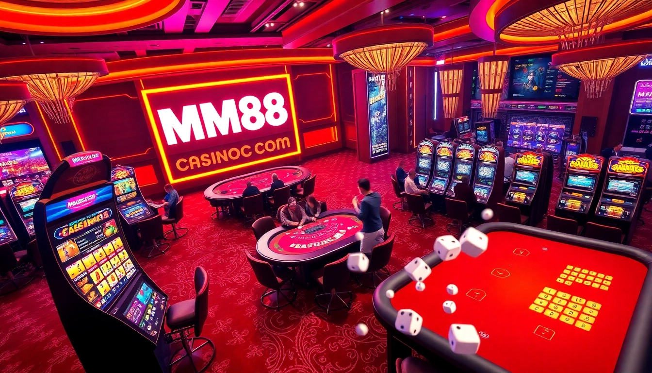 Engage in thrilling action with MM88 COM's vibrant online gambling atmosphere featuring live games and exciting jackpots.