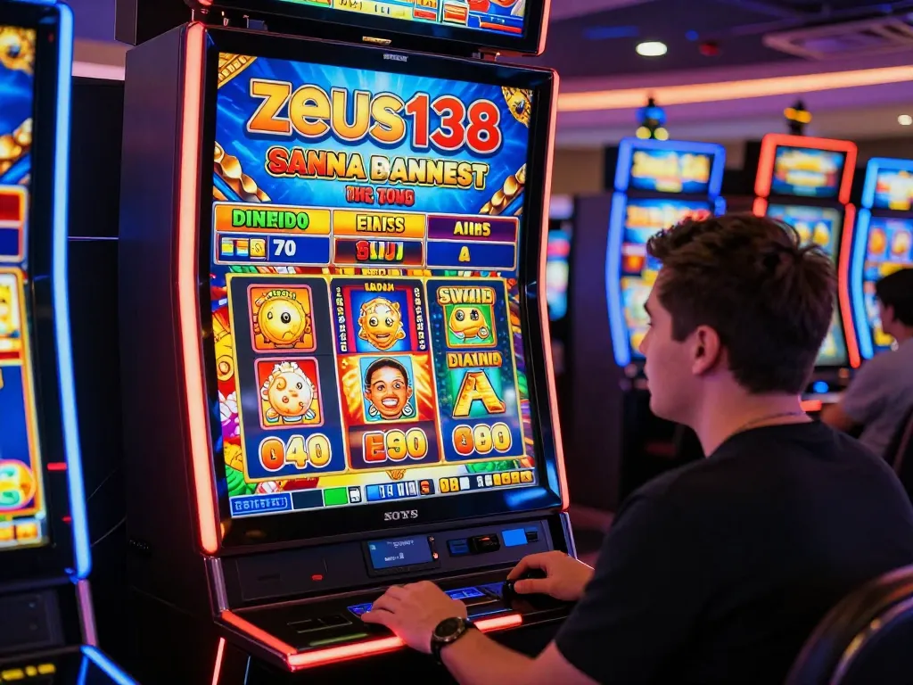 Exciting zeus138 slot game experience in a vibrant online casino atmosphere.