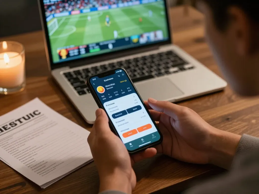 Engaging in sports betting using the app, finding ทางเข้า m117 for better odds and strategies.