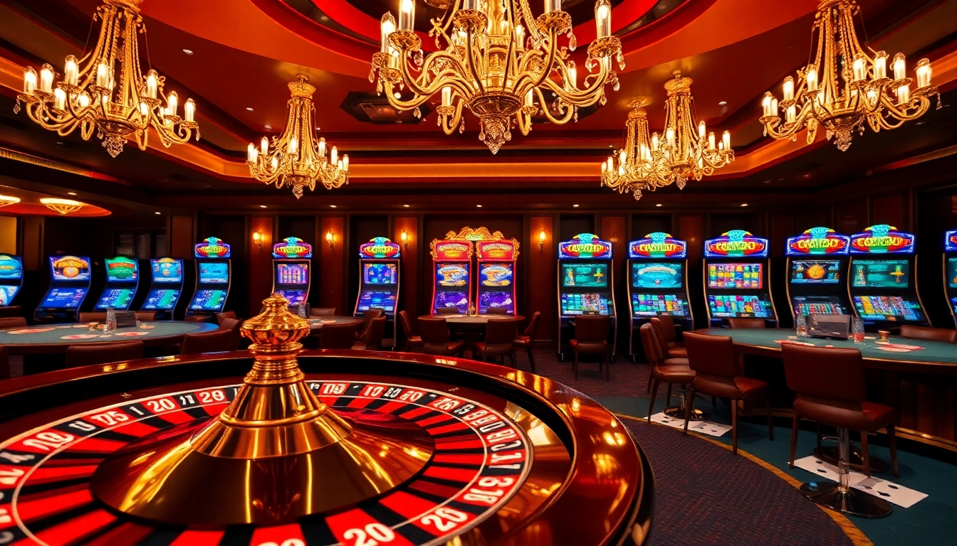 Experience the vibrant casino atmosphere featuring tables from https://s8com.net, illuminated by sparkling lights and rich colors.